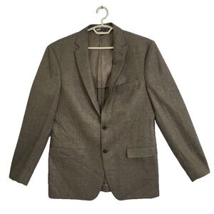 Ralph Lauren Men's Brown Wool Blazer Sport Coat Classic Fit 2-Button Jacket 42‎